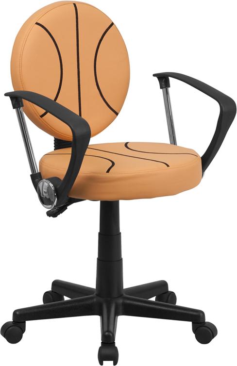 Flash Furniture Basketball Swivel Task Chair with Arms – BT-6178-BASKET-A-GG Online