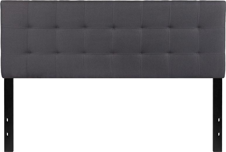 Flash Furniture Bedford Tufted Upholstered Queen Size Headboard in Dark Gray Fabric – HG-HB1704-Q-DG-GG Online now