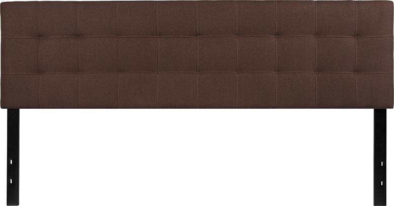 Flash Furniture Bedford Tufted Upholstered King Size Headboard in Dark Brown Fabric – HG-HB1704-K-DBR-GG Discount