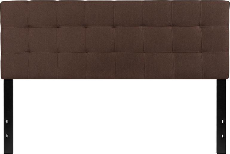 Flash Furniture Bedford Tufted Upholstered Queen Size Headboard in Dark Brown Fabric – HG-HB1704-Q-DBR-GG Online now