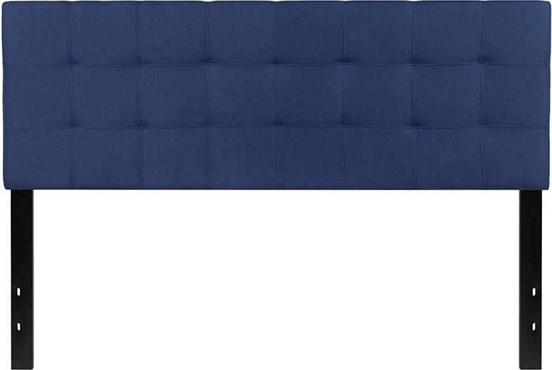 Flash Furniture Bedford Tufted Upholstered Queen Size Headboard in Navy Fabric – HG-HB1704-Q-N-GG Online now