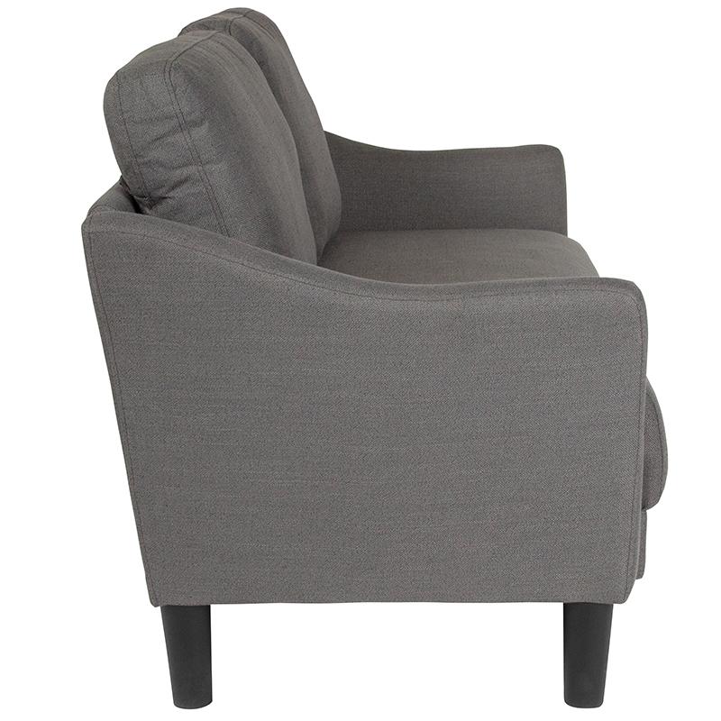 Flash Furniture Asti Upholstered Loveseat in Dark Gray Fabric – SL-SF915-2-DGY-F-GG Hot on Sale