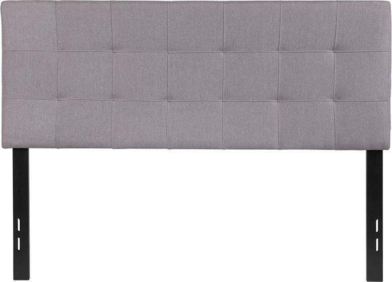 Flash Furniture Bedford Tufted Upholstered Full Size Headboard in Light Gray Fabric – HG-HB1704-F-LG-GG Fashion