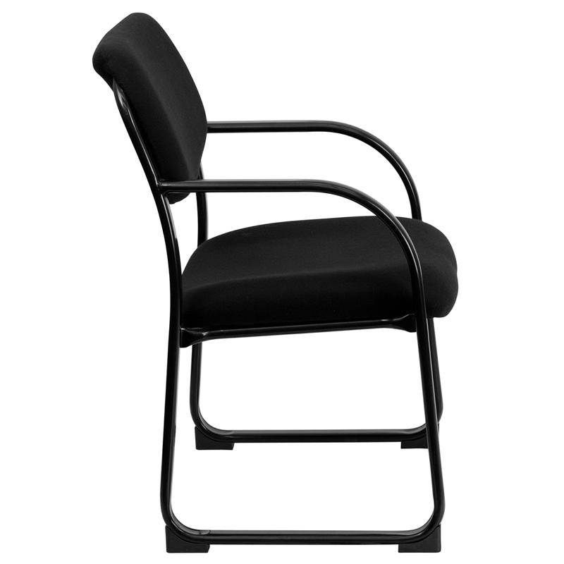 Flash Furniture Black Fabric Executive Side Reception Chair with Sled Base – BT-508-BK-GG Online Hot Sale