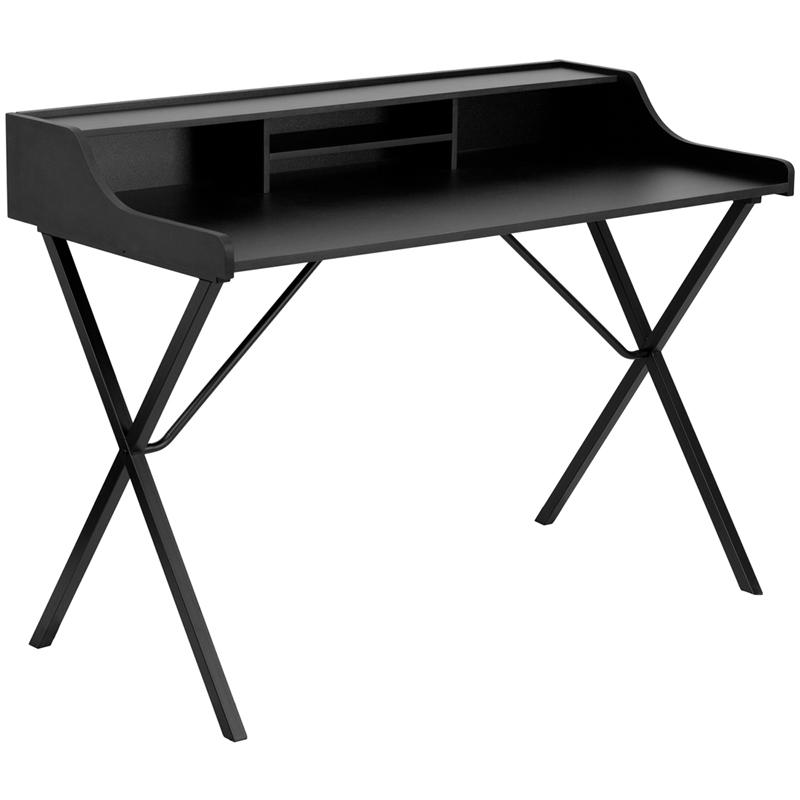 Flash Furniture Black Computer Desk with Top Shelf – NAN-2124-GG Supply
