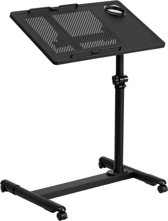 Flash Furniture Black Adjustable Height Steel Mobile Computer Desk – NAN-JG-06B-BK-GG Sale