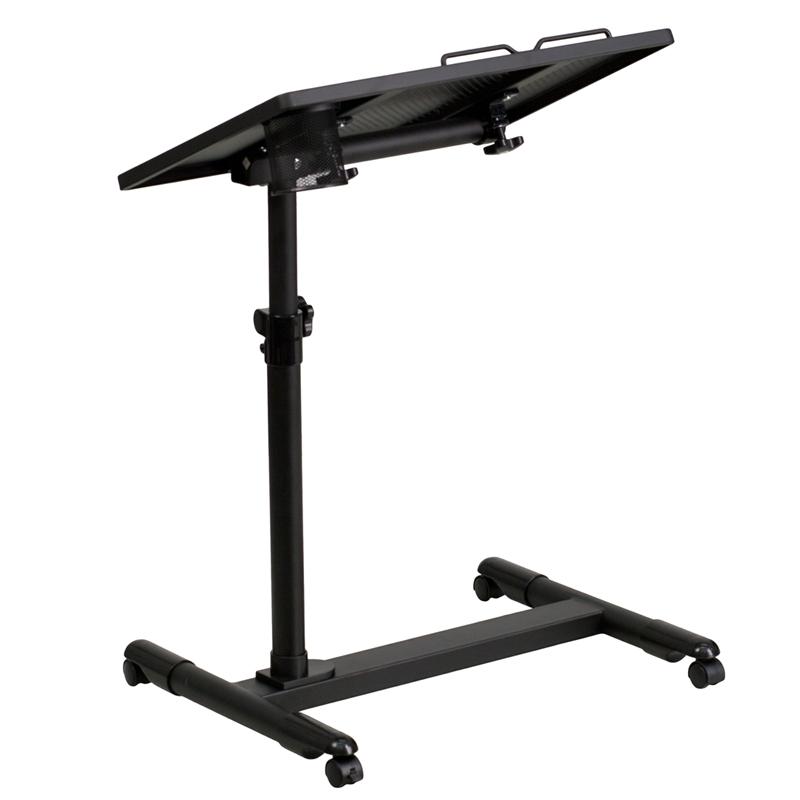 Flash Furniture Black Adjustable Height Steel Mobile Computer Desk – NAN-JG-06B-BK-GG Sale