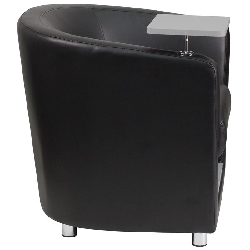 Flash Furniture Black Leather Guest Chair with Tablet Arm, Chrome Legs and Under Seat Storage – BT-8220-BK-GG Online Hot Sale