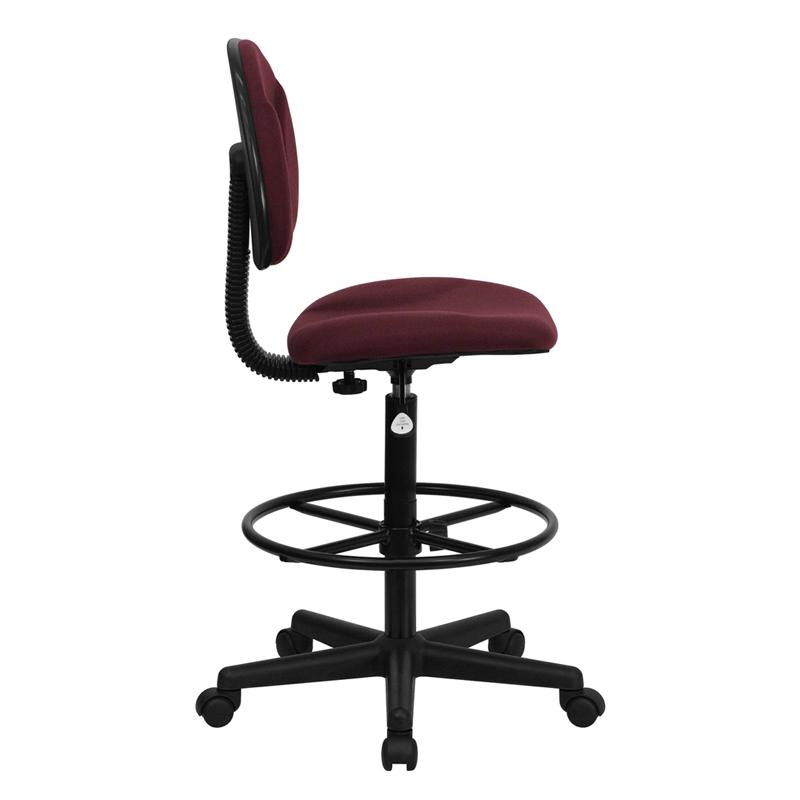 Flash Furniture Burgundy Fabric Drafting Chair (Cylinders: 22.5”-27”H or 26”-30.5”H) – BT-659-BY-GG Hot on Sale