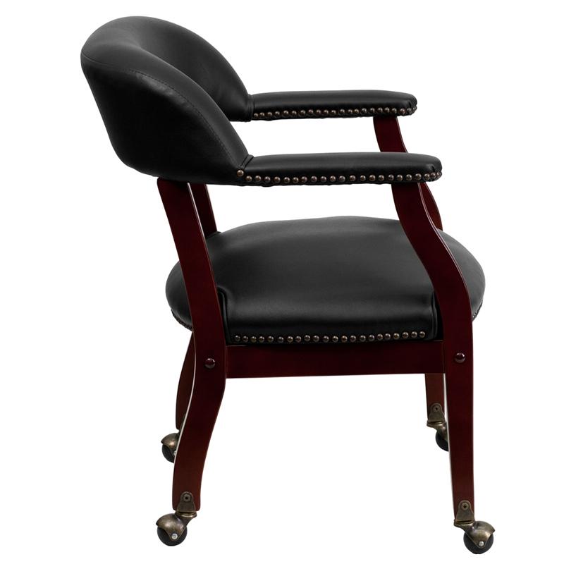 Flash Furniture Black Vinyl Luxurious Conference Chair with Accent Nail Trim and Casters – B-Z100-BLACK-GG Supply