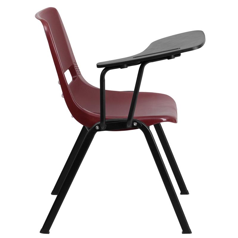 Flash Furniture Burgundy Ergonomic Shell Chair with Right Handed Flip-Up Tablet Arm – RUT-EO1-BY-RTAB-GG Online Sale