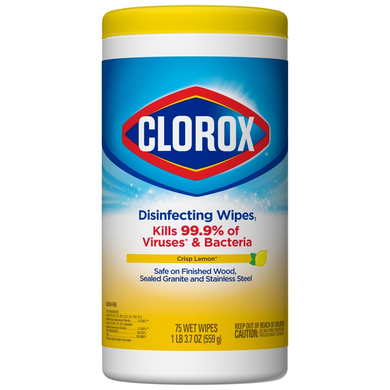 CLOROX WIPES LEMON 75PK on Sale