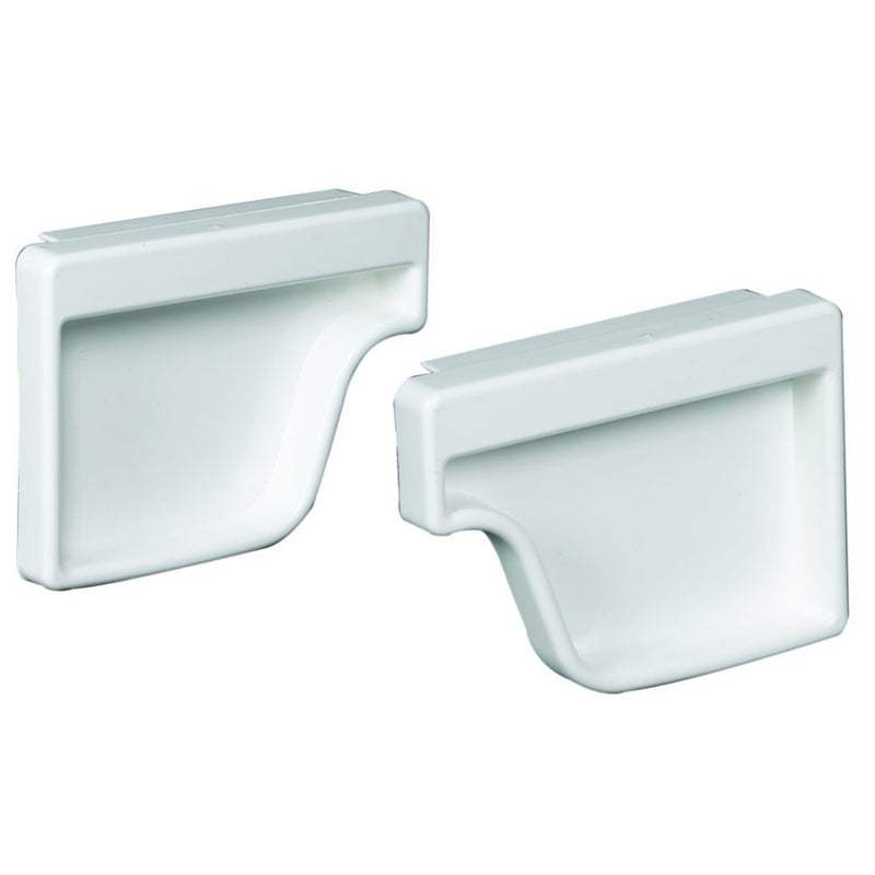 END CAP VINYL WHT 2PK on Sale