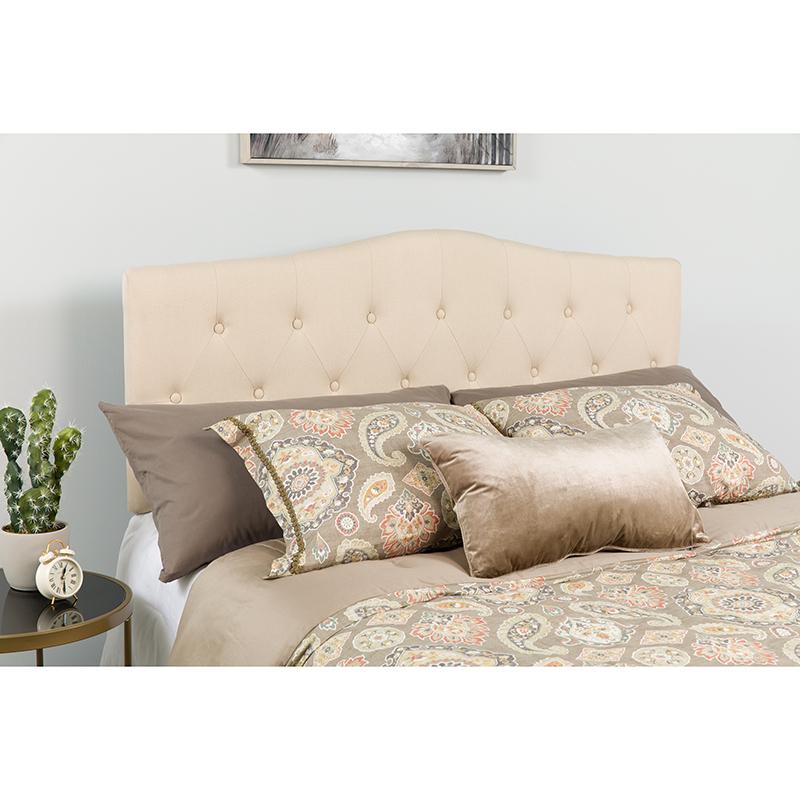 Flash Furniture Cambridge Tufted Upholstered Full Size Headboard in Beige Fabric – HG-HB1708-F-B-GG Hot on Sale