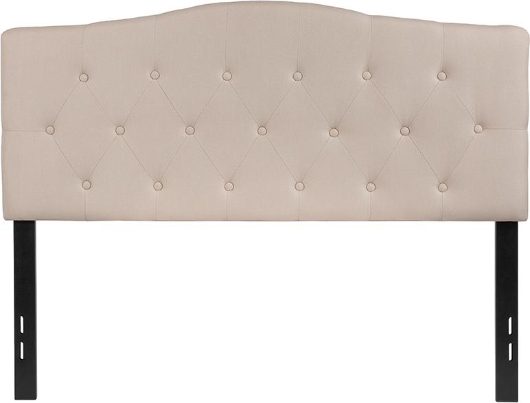 Flash Furniture Cambridge Tufted Upholstered Full Size Headboard in Beige Fabric – HG-HB1708-F-B-GG Hot on Sale