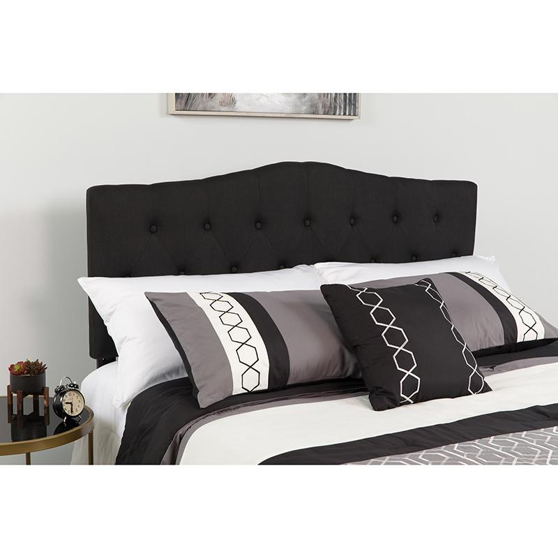 Flash Furniture Cambridge Tufted Upholstered Twin Size Headboard in Black Fabric – HG-HB1708-T-BK-GG Fashion
