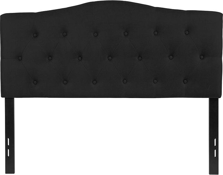 Flash Furniture Cambridge Tufted Upholstered Full Size Headboard in Black Fabric – HG-HB1708-F-BK-GG Fashion