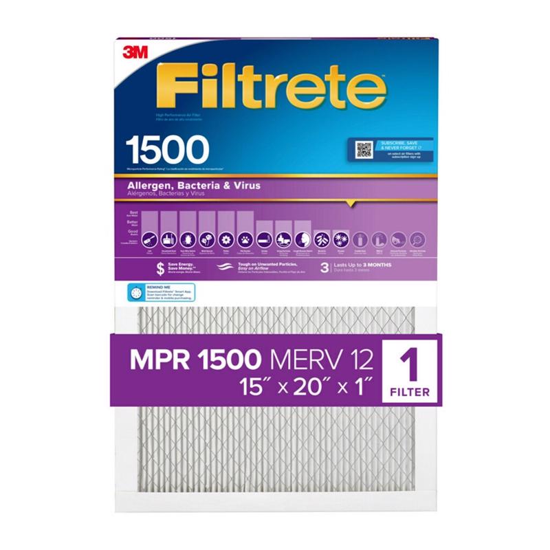 AIR FLTR 15X20X1 1500MPR on Sale