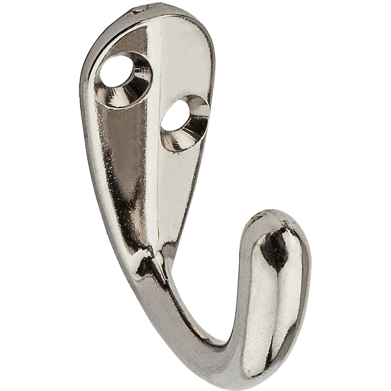 CLOTHES HOOK NCKL 2PK Supply