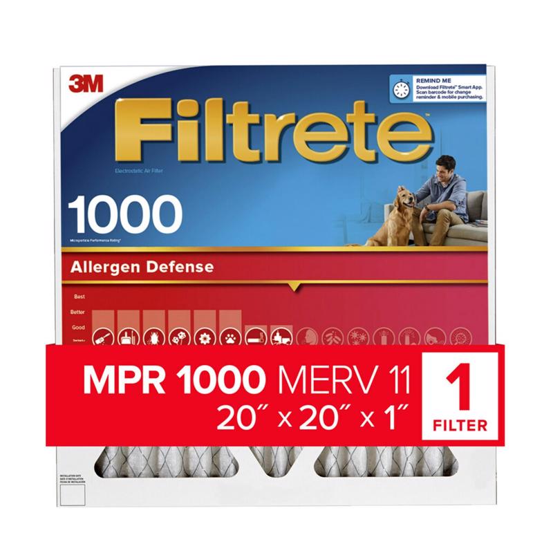AIR FLTR 20X20X1 1000MPR Online
