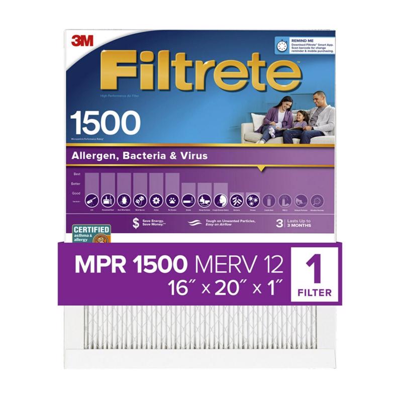 AIR FLTR 16X20X1 1500MPR Sale