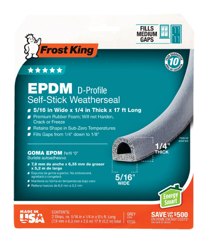 EPDM WETHR TAPE 17’X1/4″ Fashion