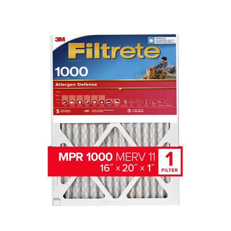 AIR FLTR 16X20X1 1000MPR Online now