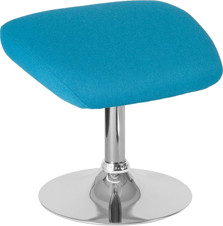 Flash Furniture Egg Series Aqua Fabric Ottoman – CH-162430-O-AQ-FAB-GG Supply