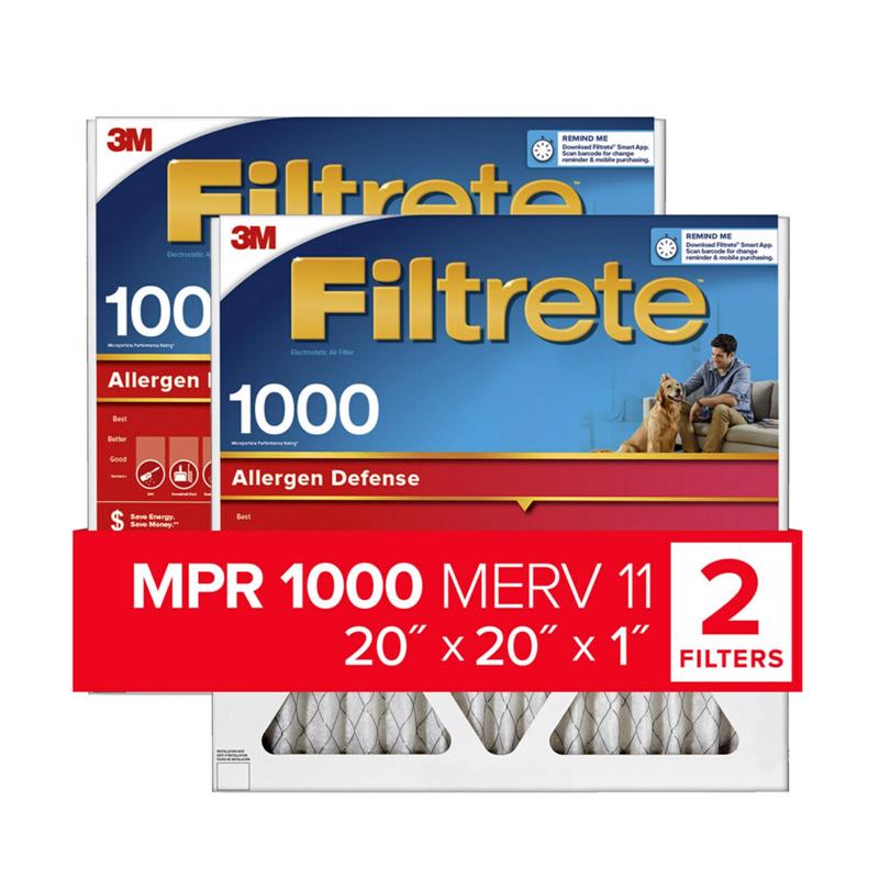 AIR FLTR PLET20X20X1″2PK Fashion