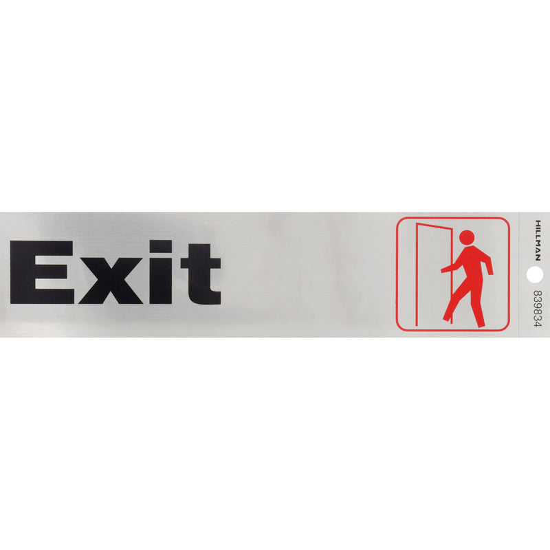 EXIT DECAL SLV 2″X8″ Supply