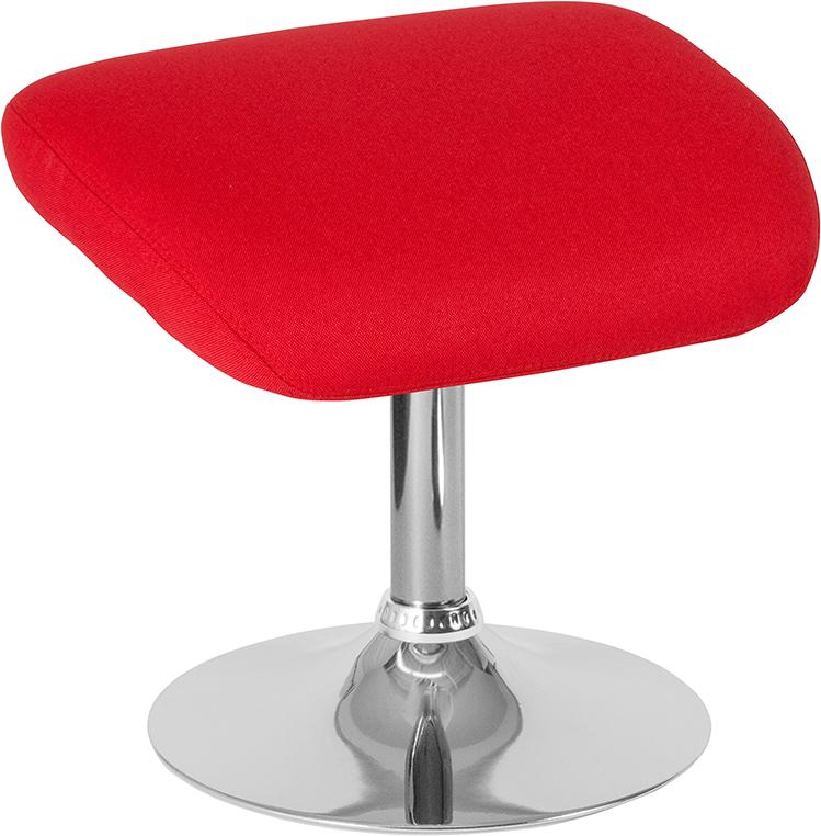 Flash Furniture Egg Series Red Fabric Ottoman – CH-162430-O-RED-FAB-GG Online now