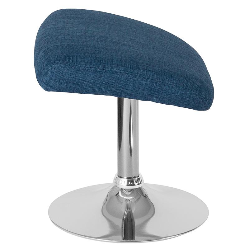 Flash Furniture Egg Series Blue Fabric Ottoman – CH-162430-O-BL-FAB-GG Online now