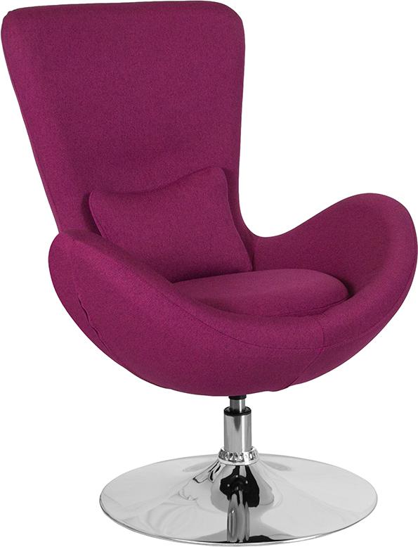 Flash Furniture Egg Series Magenta Fabric Side Reception Chair – CH-162430-MAG-FAB-GG Fashion