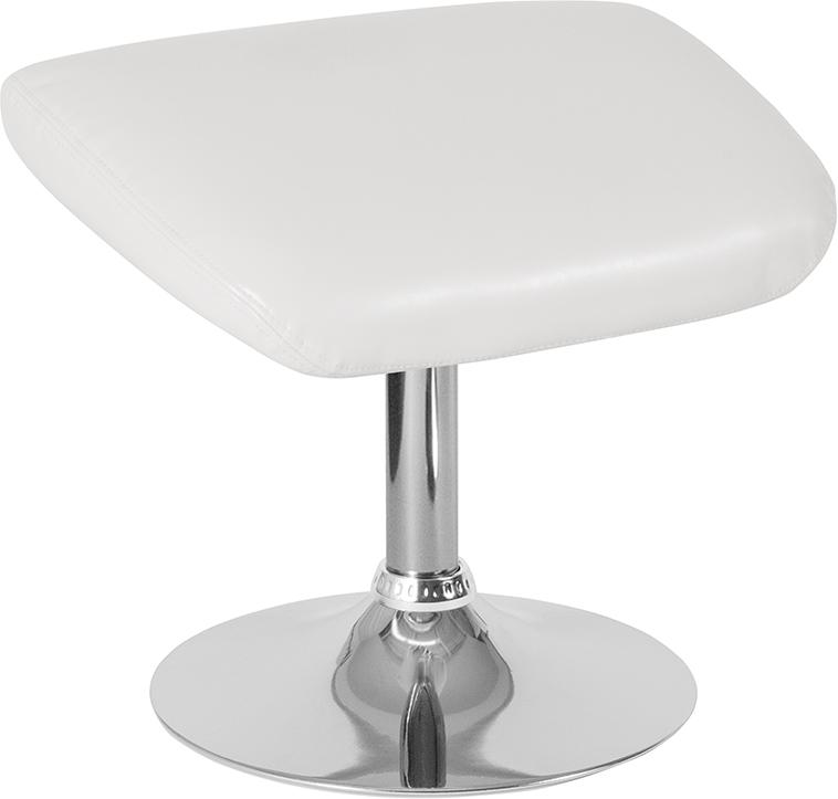 Flash Furniture Egg Series White Leather Ottoman – CH-162430-O-WH-LEA-GG Online Sale