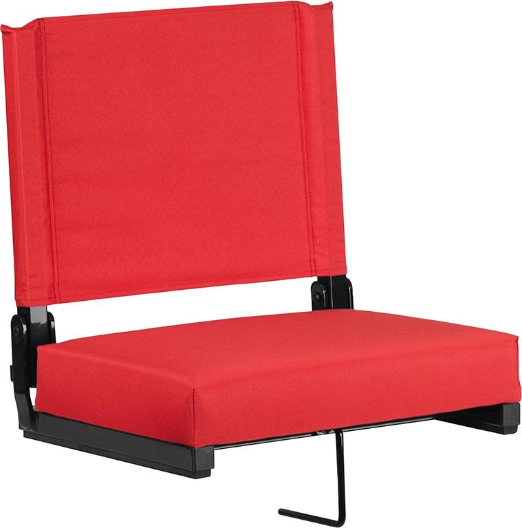 Flash Furniture Grandstand Comfort Seats by Flash with Ultra-Padded Seat in Red – XU-STA-RED-GG Supply