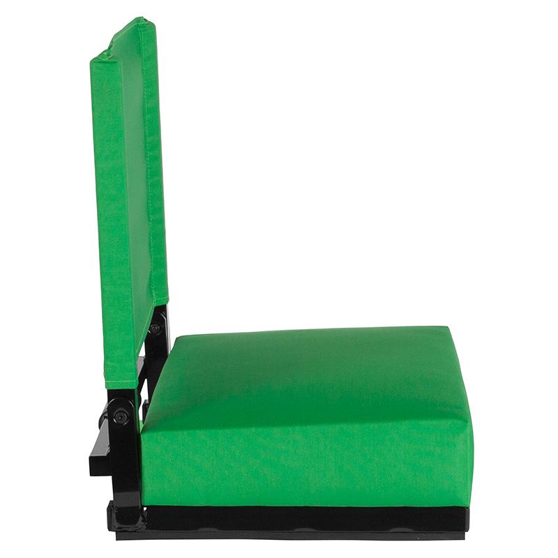 Flash Furniture Grandstand Comfort Seats by Flash with Ultra-Padded Seat in Bright Green – XU-STA-BGR-GG Supply