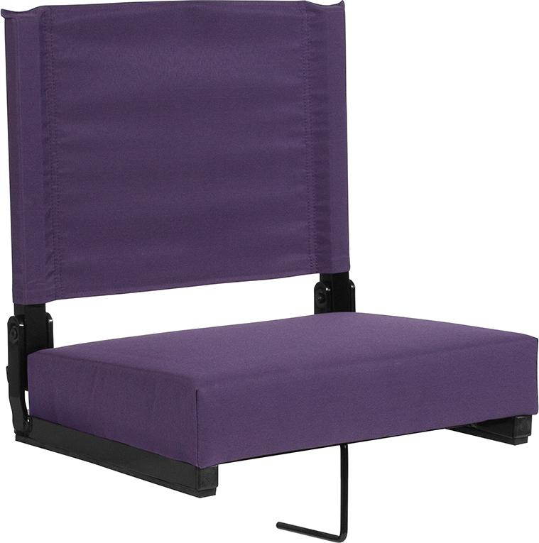 Flash Furniture Grandstand Comfort Seats by Flash with Ultra-Padded Seat in Dark Purple – XU-STA-DKPUR-GG Supply
