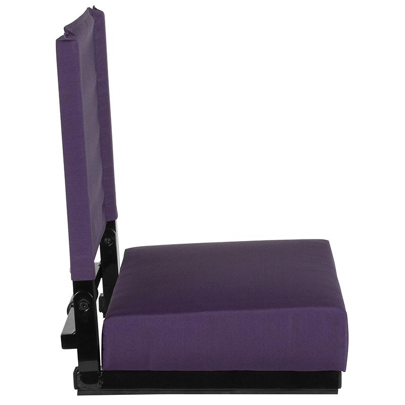 Flash Furniture Grandstand Comfort Seats by Flash with Ultra-Padded Seat in Dark Purple – XU-STA-DKPUR-GG Supply