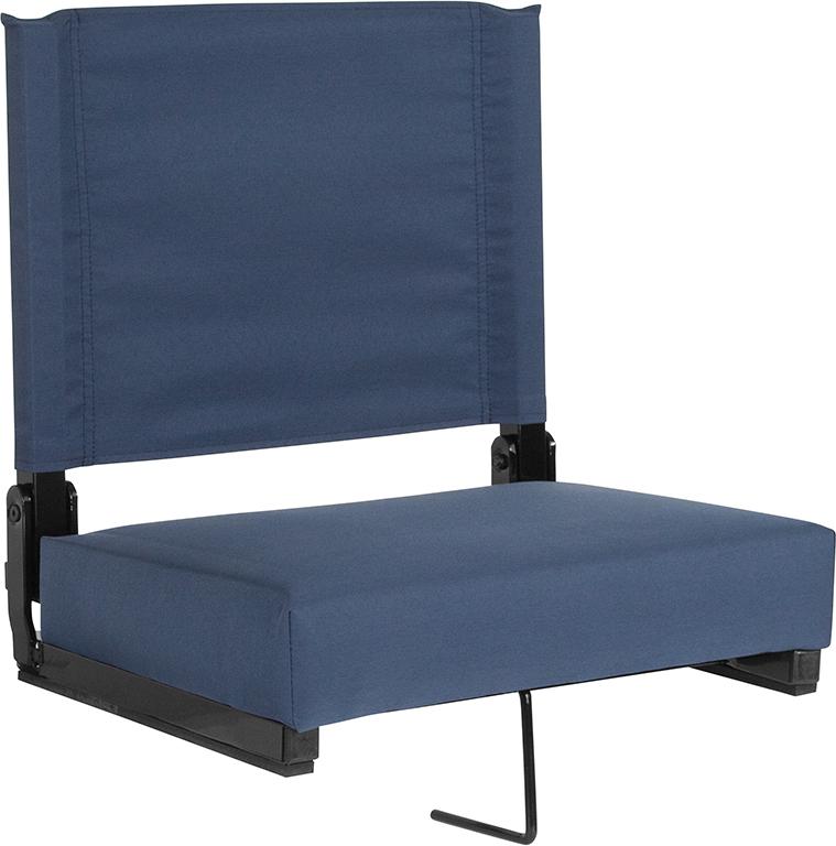 Flash Furniture Grandstand Comfort Seats by Flash with Ultra-Padded Seat in Navy Blue – XU-STA-NAVY-GG Fashion