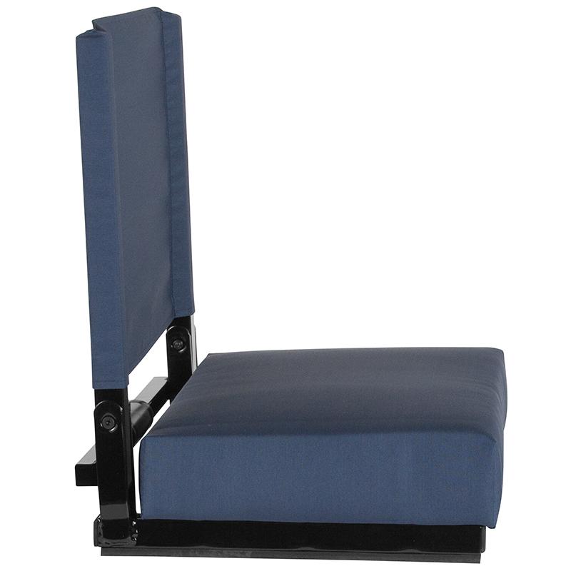 Flash Furniture Grandstand Comfort Seats by Flash with Ultra-Padded Seat in Navy Blue – XU-STA-NAVY-GG Fashion