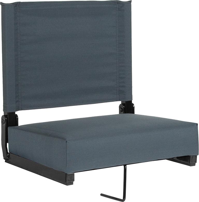 Flash Furniture Grandstand Comfort Seats by Flash with Ultra-Padded Seat in Dark Blue – XU-STA-DKBL-GG Discount