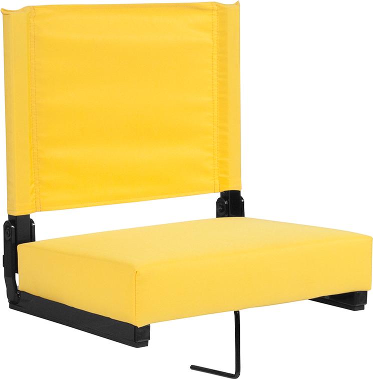 Flash Furniture Grandstand Comfort Seats by Flash with Ultra-Padded Seat in Yellow – XU-STA-YL-GG Fashion