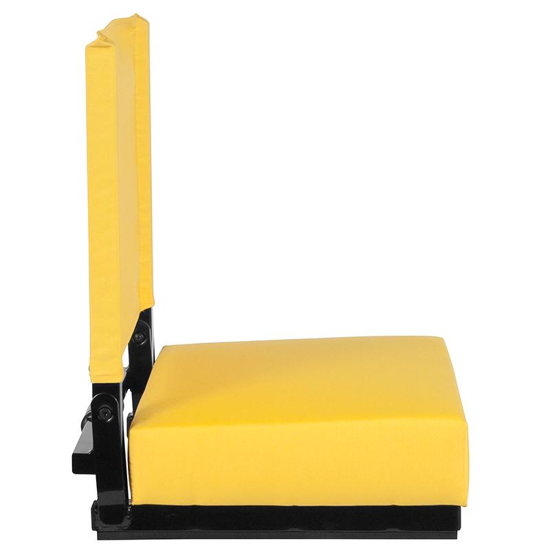 Flash Furniture Grandstand Comfort Seats by Flash with Ultra-Padded Seat in Yellow – XU-STA-YL-GG Fashion
