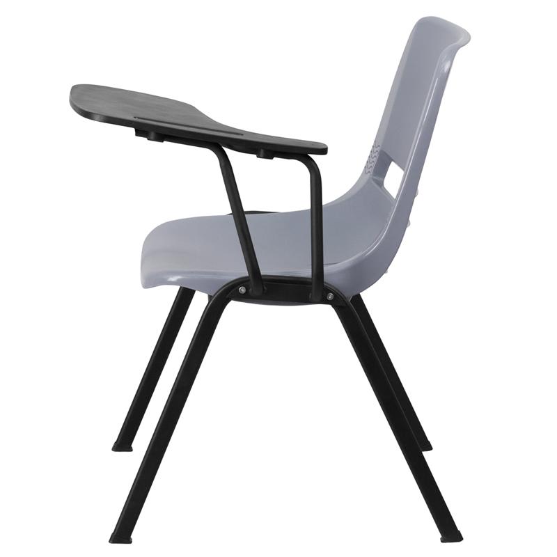 Flash Furniture Gray Ergonomic Shell Chair with Left Handed Flip-Up Tablet Arm – RUT-EO1-GY-LTAB-GG Fashion