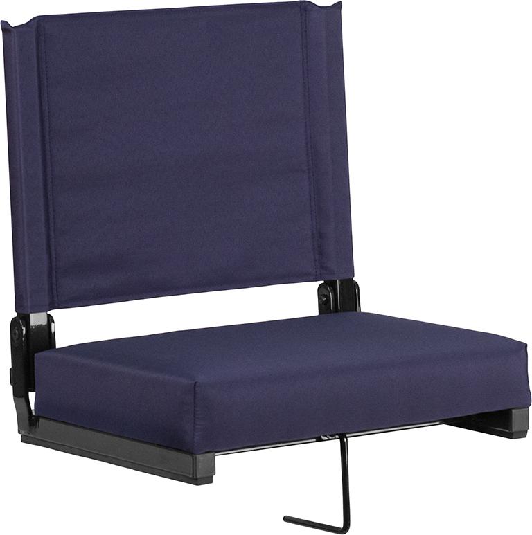 Flash Furniture Grandstand Comfort Seats by Flash with Ultra-Padded Seat in Navy – XU-STA-NVY-GG Online Hot Sale