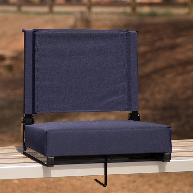 Flash Furniture Grandstand Comfort Seats by Flash with Ultra-Padded Seat in Navy – XU-STA-NVY-GG Online Hot Sale