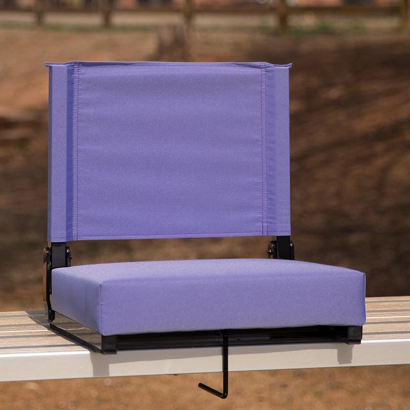 Flash Furniture Grandstand Comfort Seats by Flash with Ultra-Padded Seat in Purple – XU-STA-PUR-GG Supply