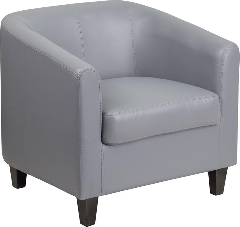 Flash Furniture Gray Leather Lounge Chair – BT-873-GY-GG Online Sale