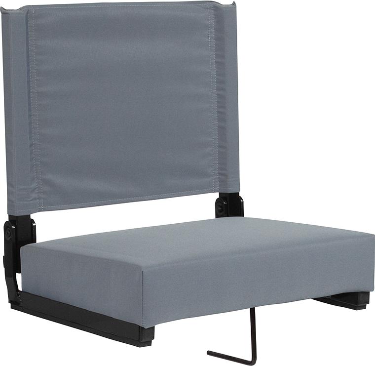 Flash Furniture Grandstand Comfort Seats by Flash with Ultra-Padded Seat in Gray – XU-STA-GY-GG Online