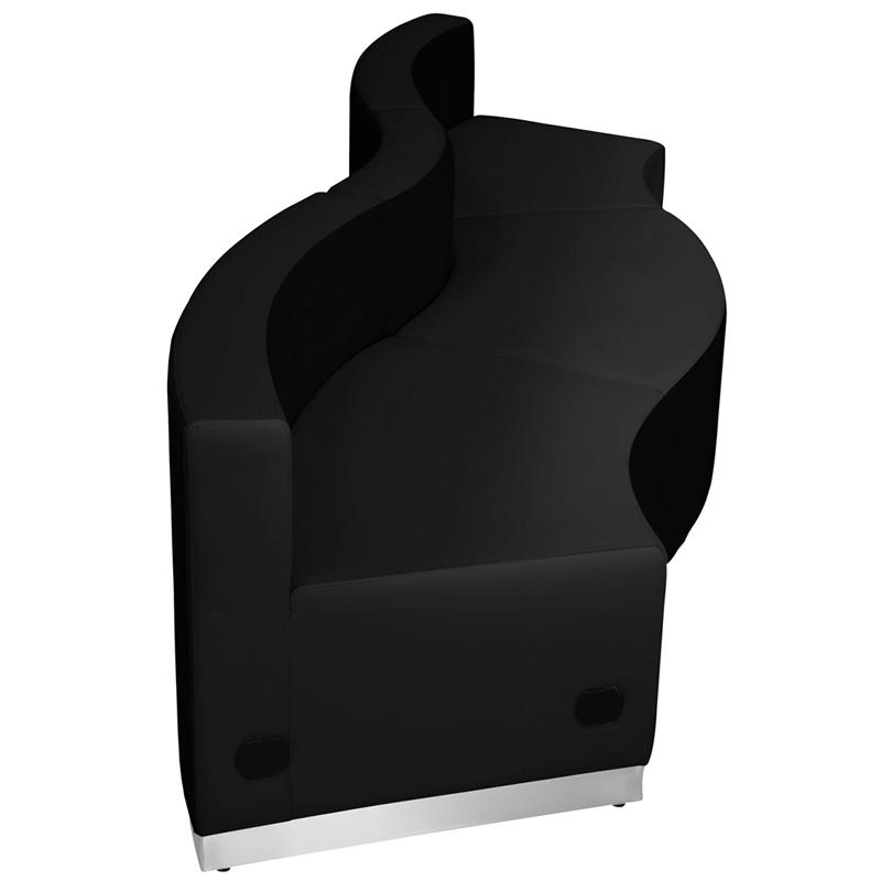 Flash Furniture HERCULES Alon Series Black Leather Reception Configuration, 3 Pieces – ZB-803-720-SET-BK-GG Online Hot Sale